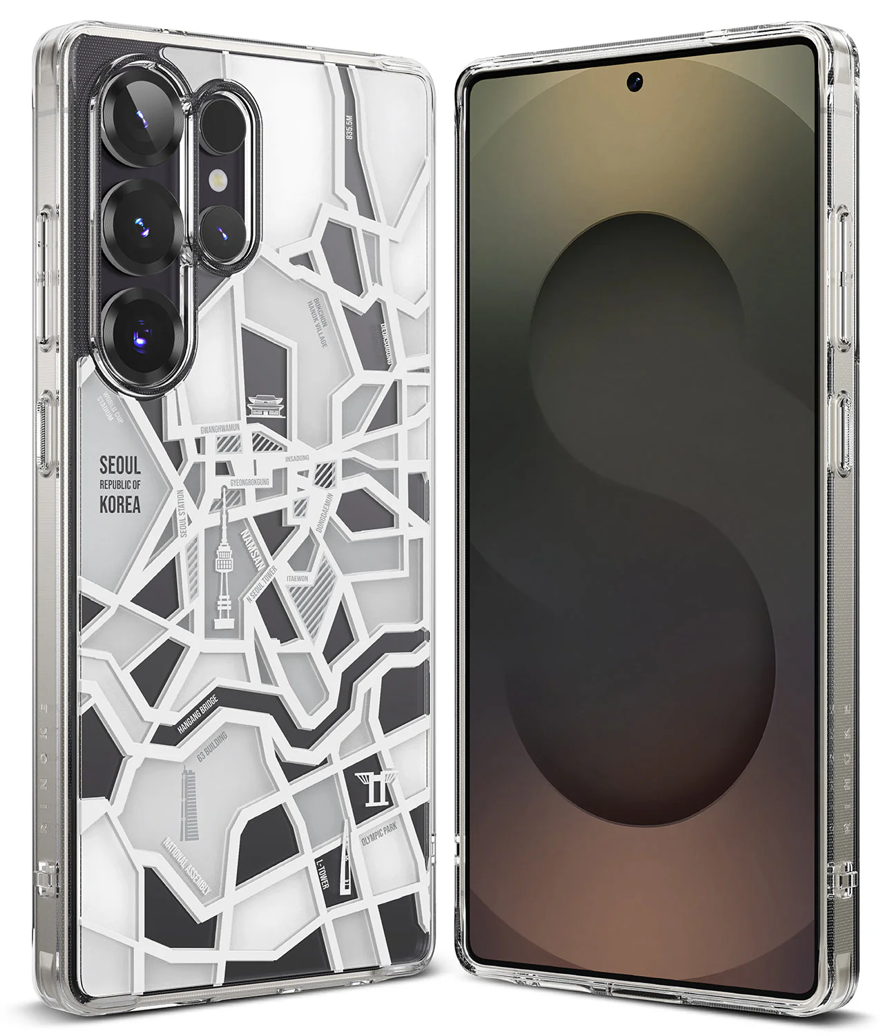 FUSION DESIGN SEOUL MAP WHITE - S25 Ultra
