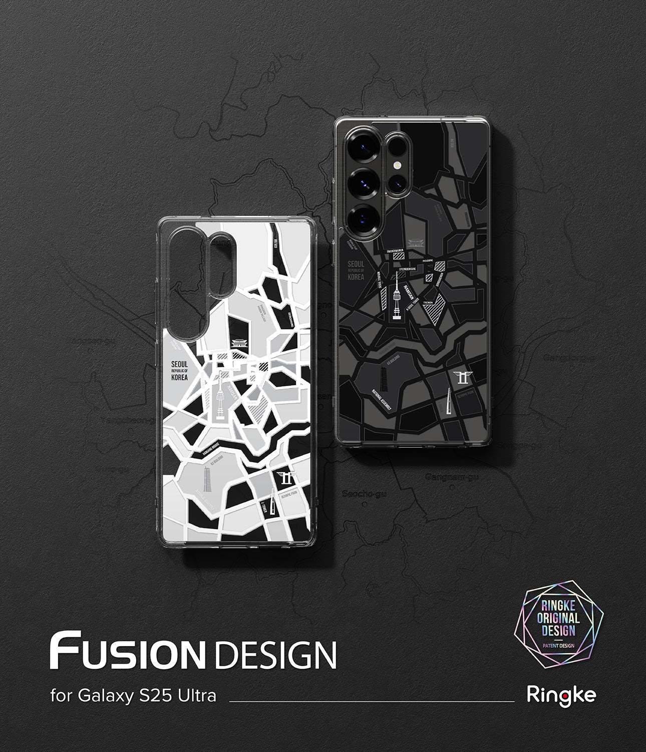 FUSION DESIGN SEOUL MAP WHITE - S25 Ultra