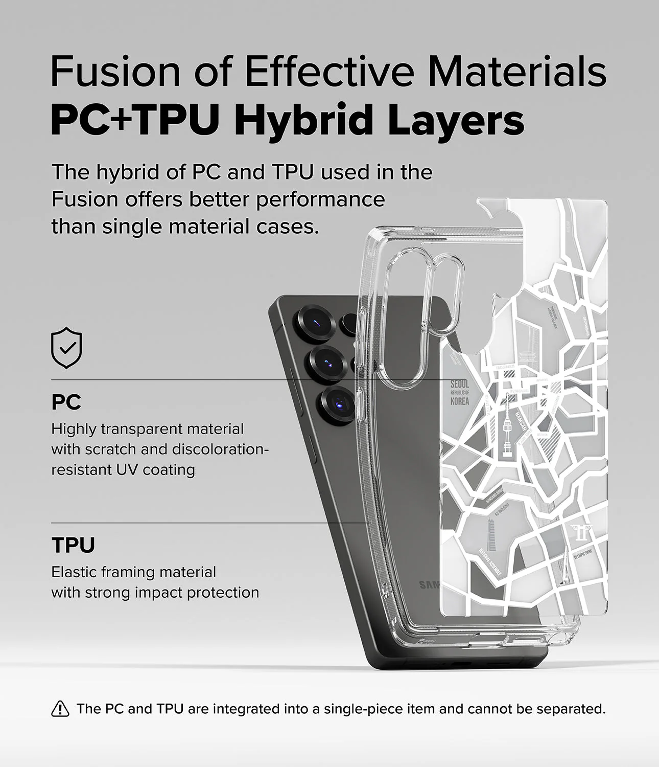 FUSION DESIGN SEOUL MAP WHITE - S25 Ultra