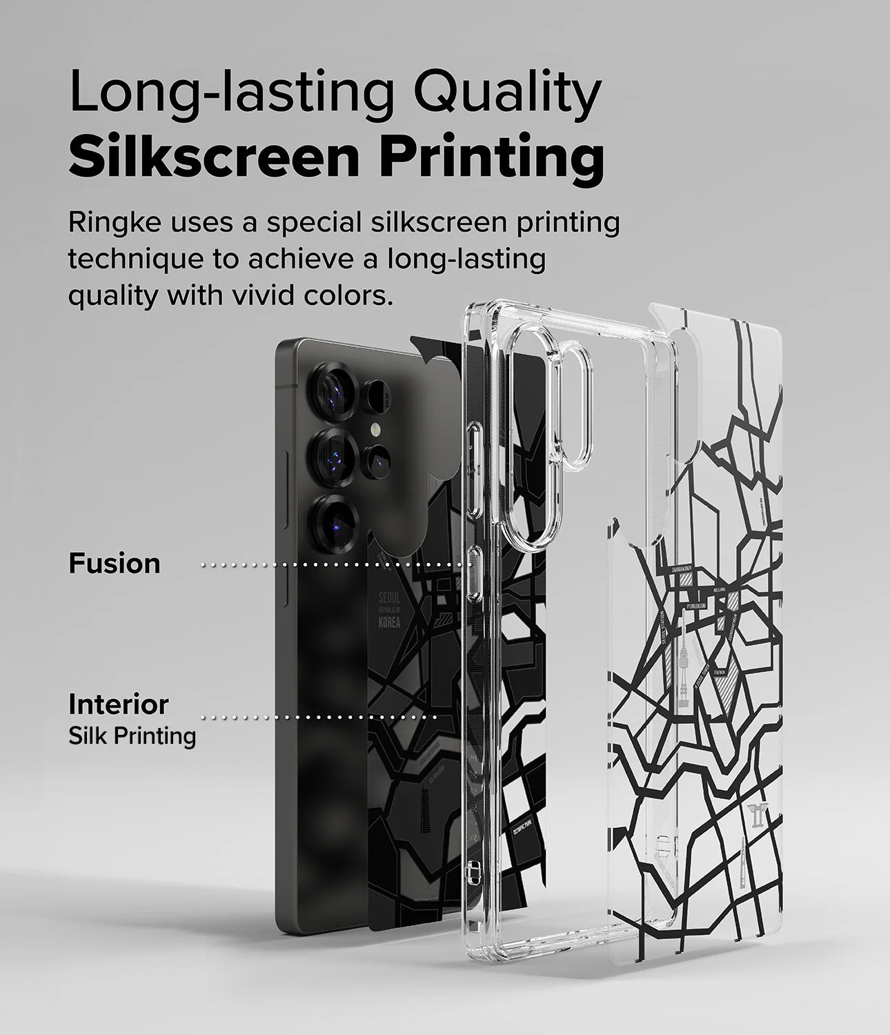 FUSION DESIGN SEOUL MAP BLACK - S25 Ultra
