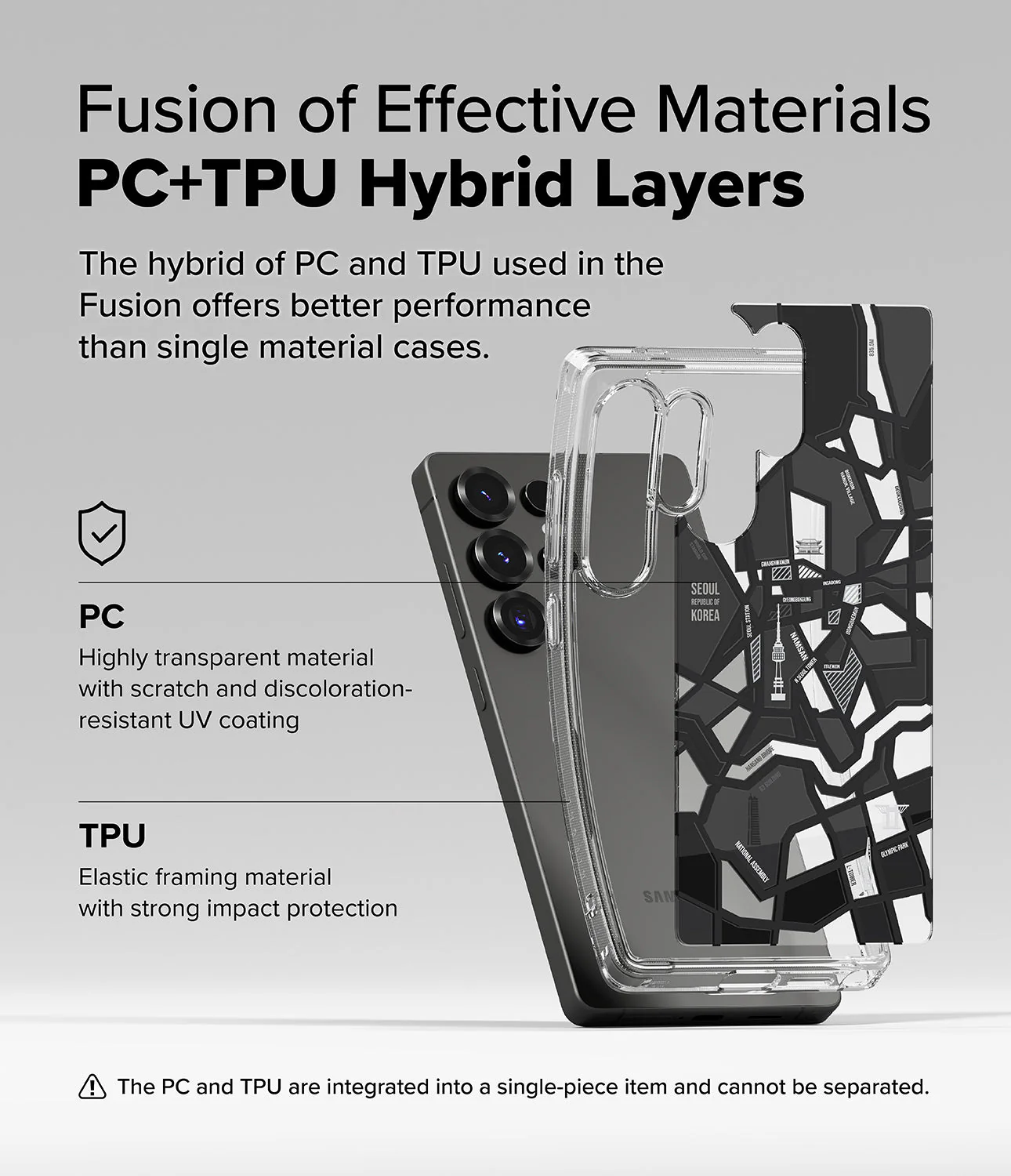 FUSION DESIGN SEOUL MAP BLACK - S25 Ultra