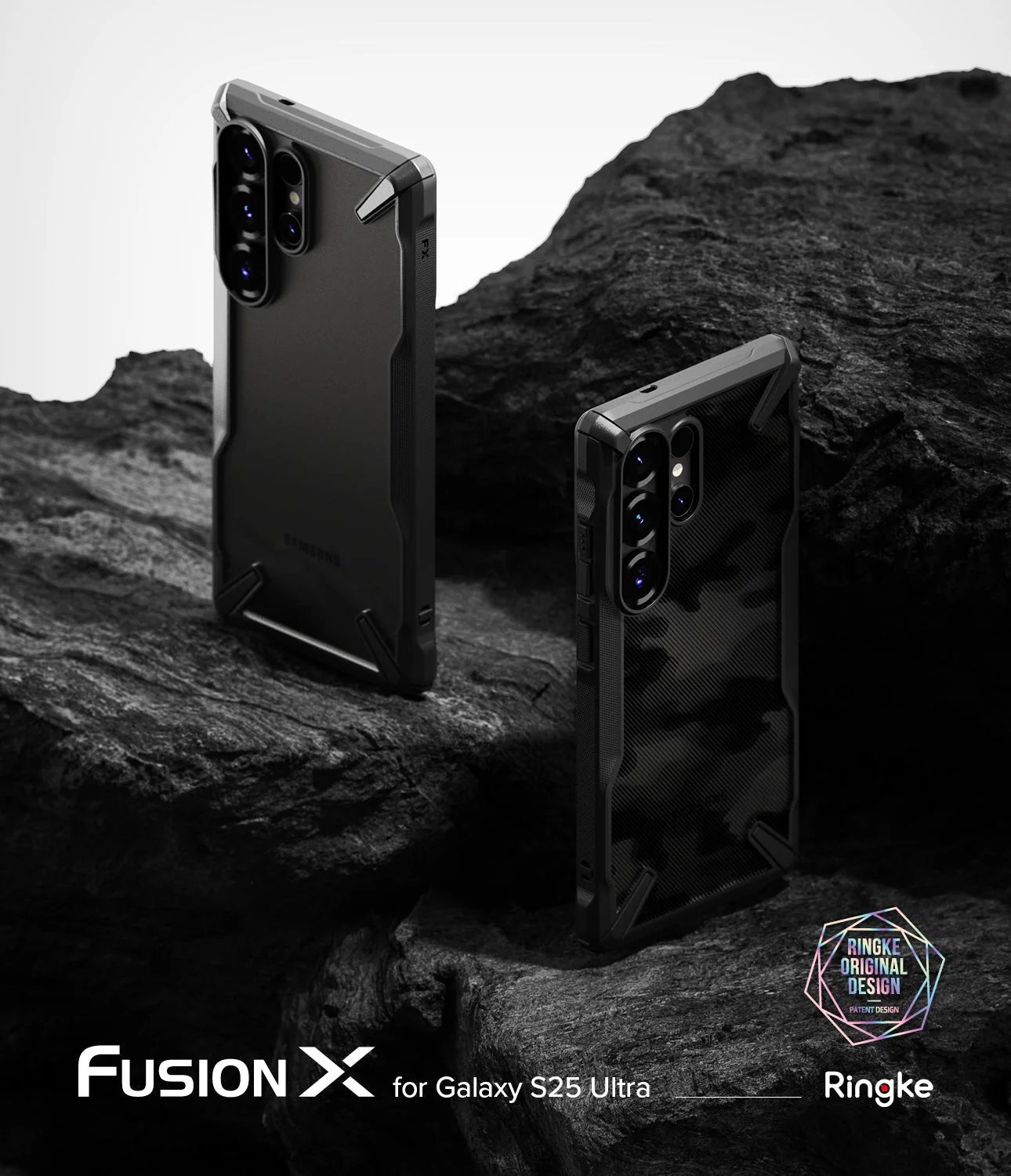 FUSION DESIGN X CAMO BLACK - S25 Ultra