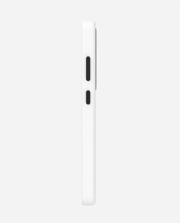S25 Vegan Leather Case White - S25 Ultra
