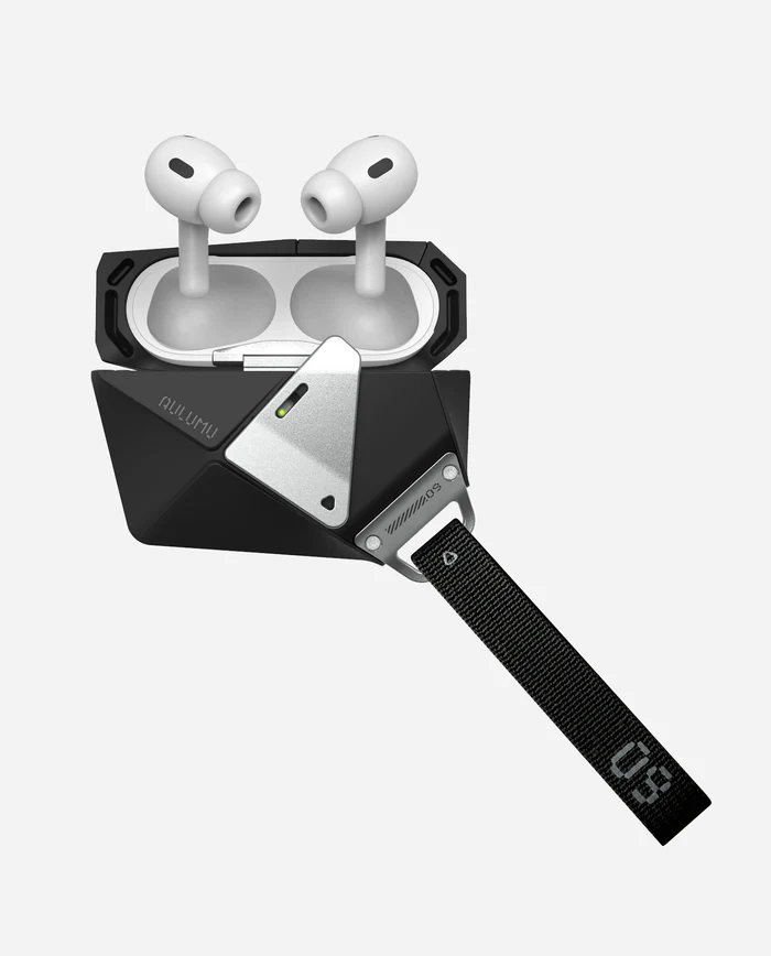 A09 Geometric Case for AirPods Pro Series | Lock & Lanyard