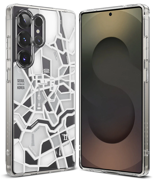FUSION DESIGN SEOUL MAP WHITE - S25 Ultra
